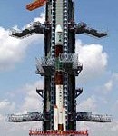 An earlier PSLV on its launch pad