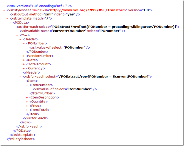 xslt mapping