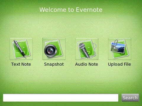 Evernote for Blackberry