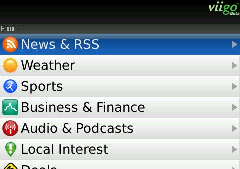 Viigo for Blackberry