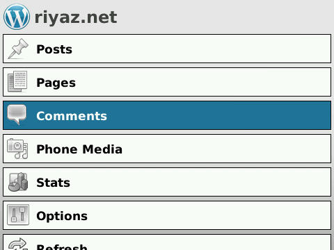 WordPress for Blackberry