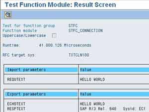 STFC_CONNECTION Output