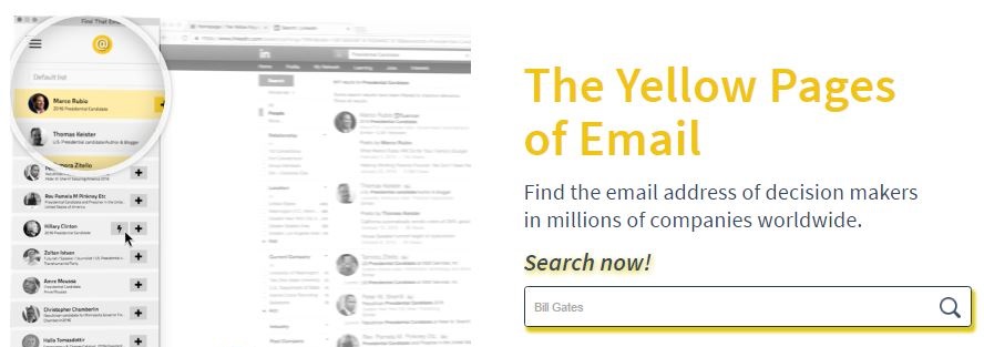 findthat.email - The Yellow Pages of Email