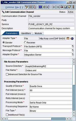 SAP XI File Adapter