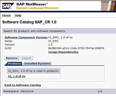 SLD Software Catalog