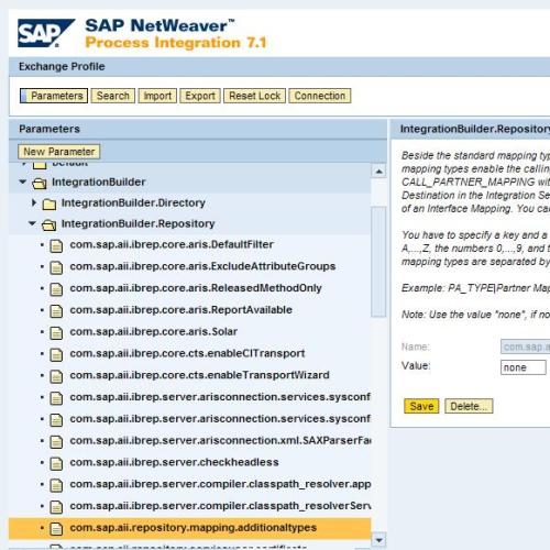 SAP PI Exchange Profile