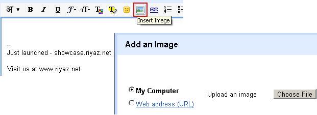 Insert Images into Gmail Messages
