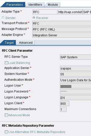 SAP XI RFC Receiver Adapter